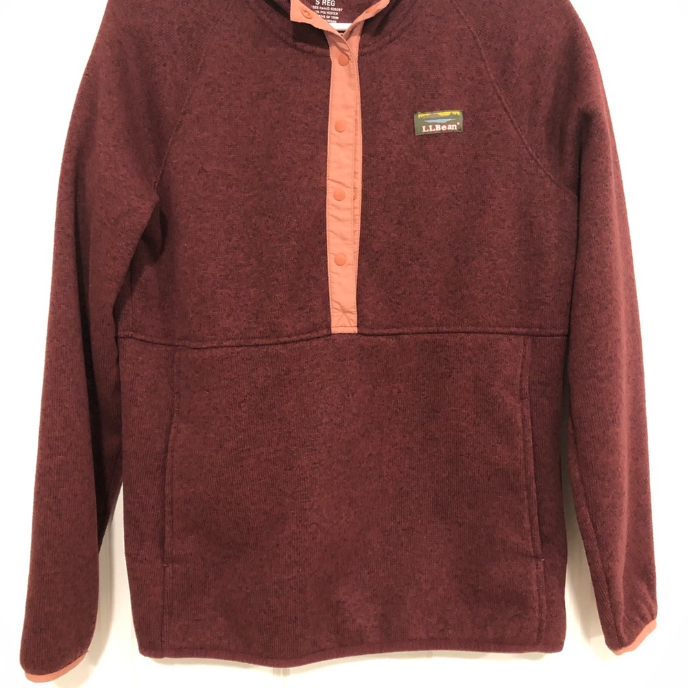 L.L Bean Women’s Sweater Fleece Pullover Hoodie